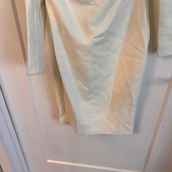 Likely White Draped Ruffle Overlay Georgina Mini Dress Size 0 - Picture 7 of 12